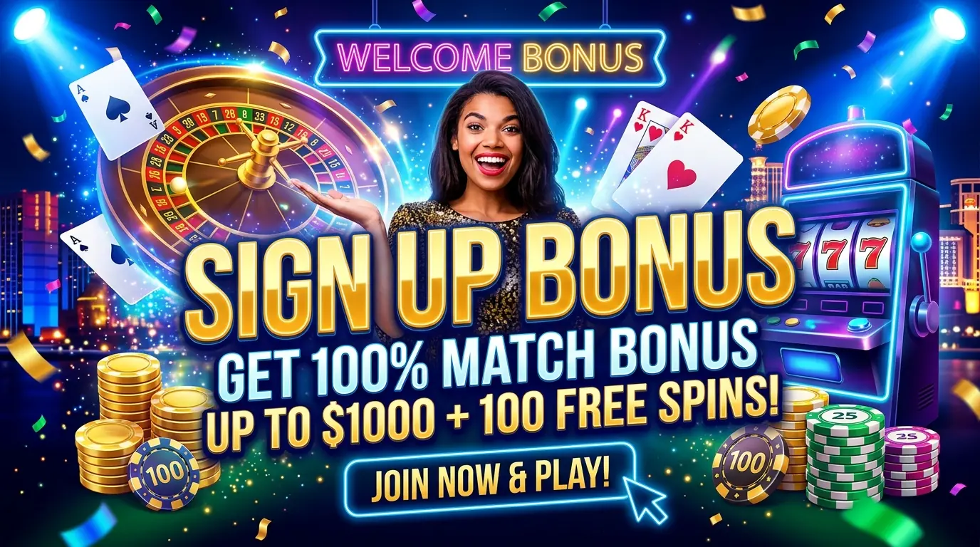 Bonus ved registrering Winsly casino